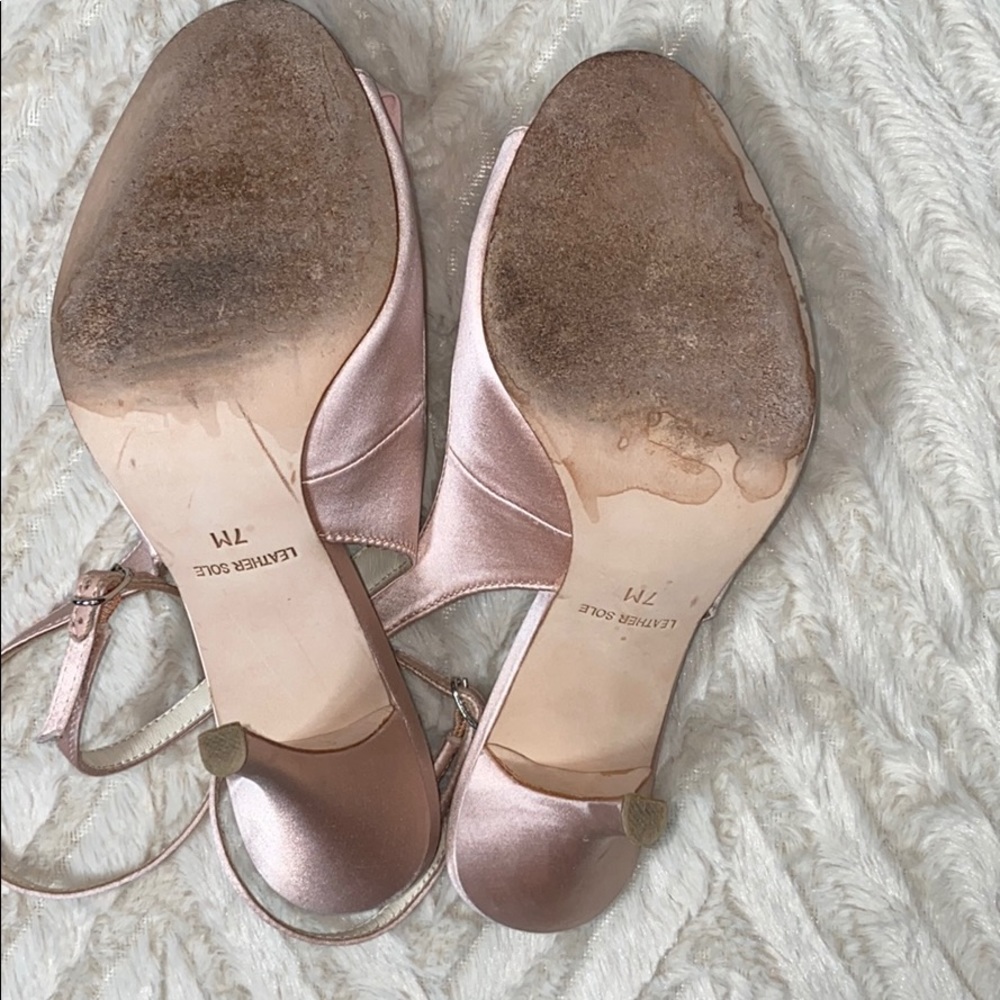 American Glamour Badgley Mischka Pink Heels Size 7 - Picture 10 of 13